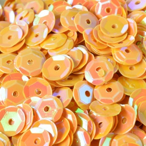 3/4/6mm yellow marigold cup iridescent shiny sequins sheen round sequins/loose paillettes,wholesale sequins,shimmering sequin apparel