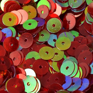 3/4/6mm mild red iridescent flat sequins/ round sequins/loose paillettes/wholesale sequins multi-color,shimmering sequin apparel,shoe decor