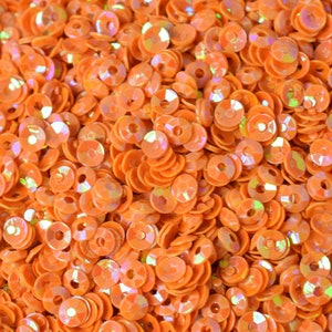 3mm tangerine orange  ab cup sequins sheen round sequins/loose paillettes,wholesale sequins,shimmering sequin apparel,shoe decor