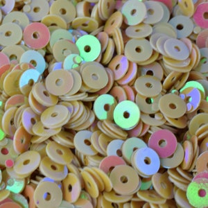 3/4/6mm warm beige iridescent sequins sheen round sequins/loose paillettes,wholesale sequins,shimmering sequin apparel,shoe decor