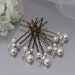 Pearl Hair Pins, Classic Pearl Wedding Hair Pins for Bride or Bridesmaid, Bridal Hair Accessory or Evening Wear 