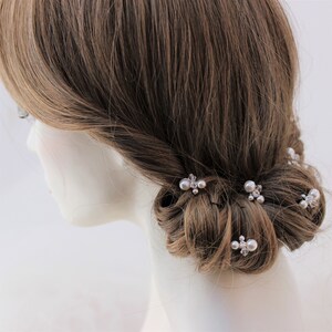 Pearl Hair Pins Classic Pearl Wedding Hair Pins for Bride or Bridesmaid, Bridal Hair Accessory or Evening Wear Prom image 6