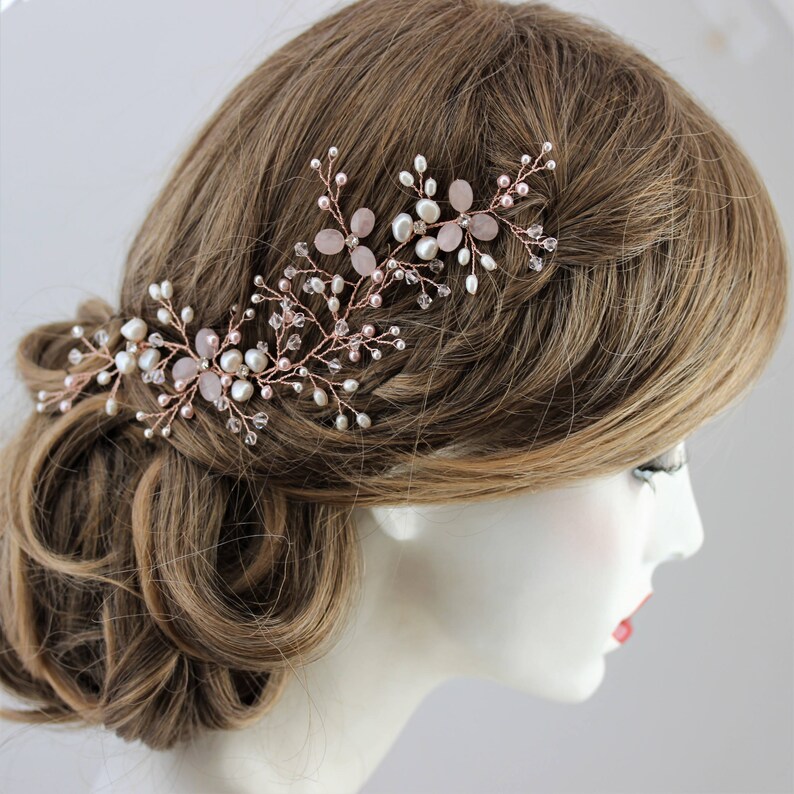 rose gold hair grips