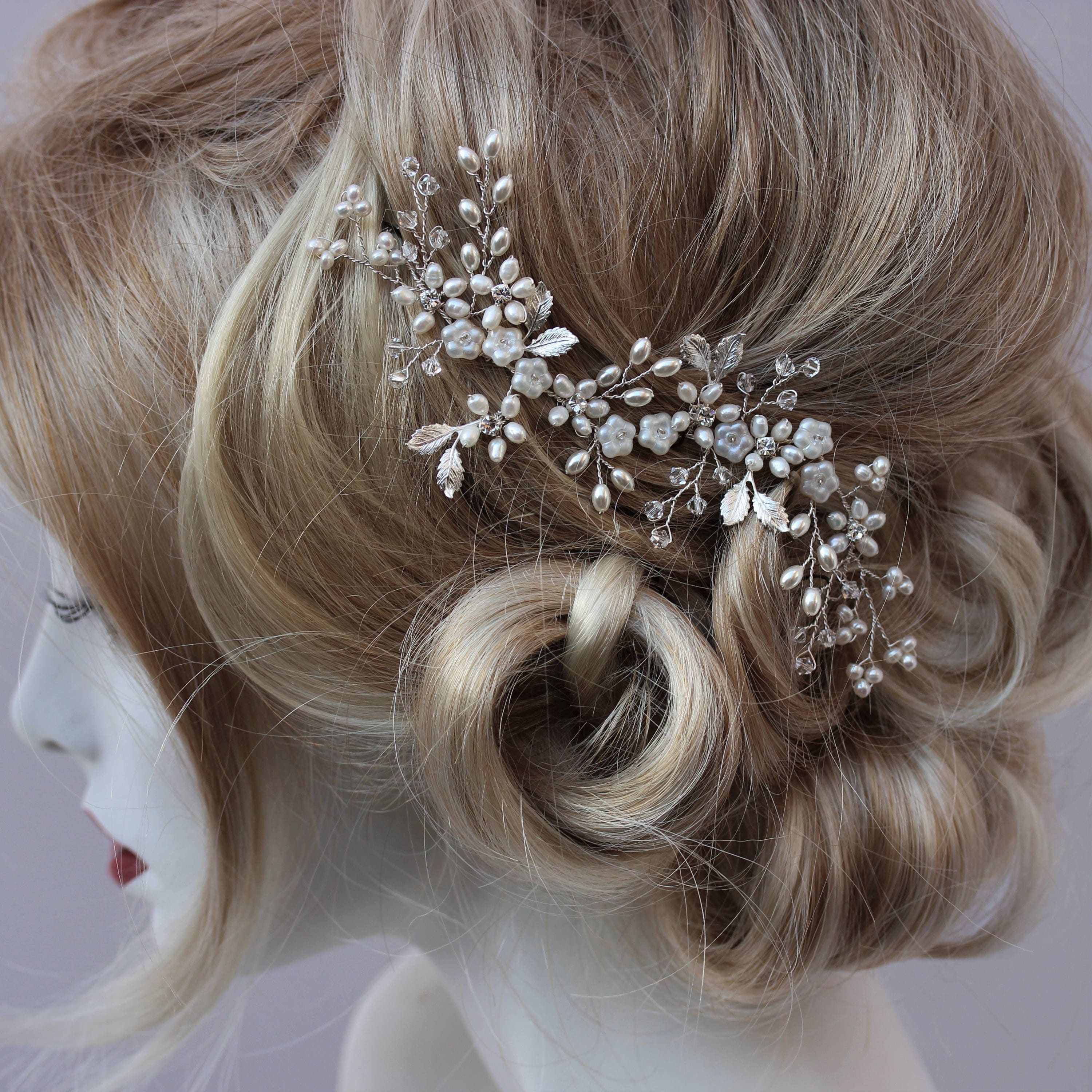 Pearl Hair Pins Classic Pearl Wedding Hair Pins for Bride or Bridesmaid,  Bridal Hair Accessory or Evening Wear Prom 