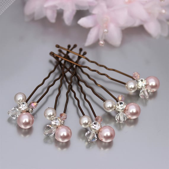 CRYSTAL HAIR CLAW LARGE PALE ROSE CRYSTAL HAIR CLAW LARGE PALE ROSE