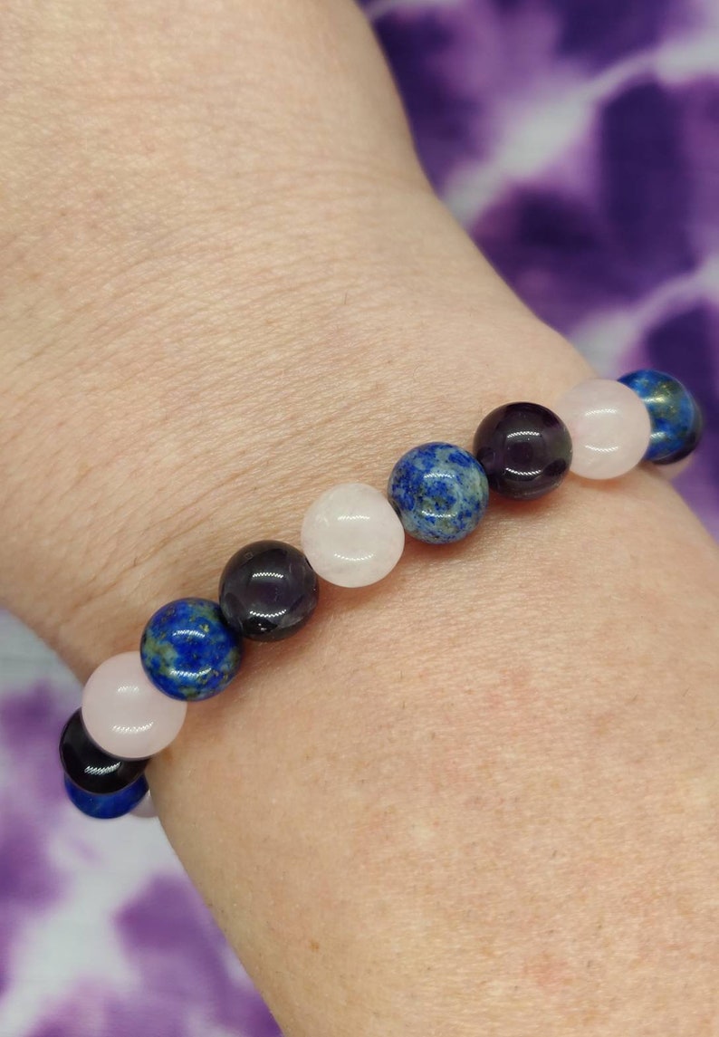 Migraine Headache Relief Bracelet Reiki Charged Crystal Etsy