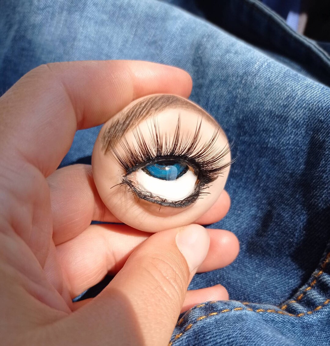 Blue Eye Roll Brooch Bad Puns Pin Eye Roll Expert Sarcastic Sassy ...