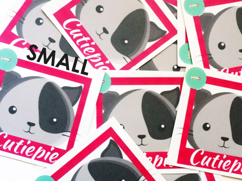 Small Custom Logo Stickers Square Logo Stickers Rectangle Etsy