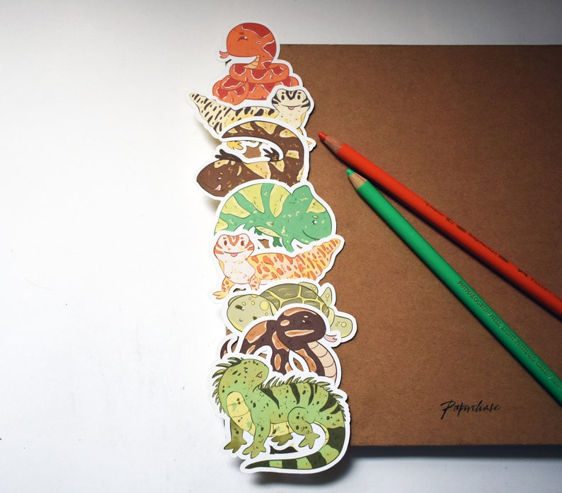 Reptile Stickers Exotic Pet Stickers Snake Stickers Lizard Etsy