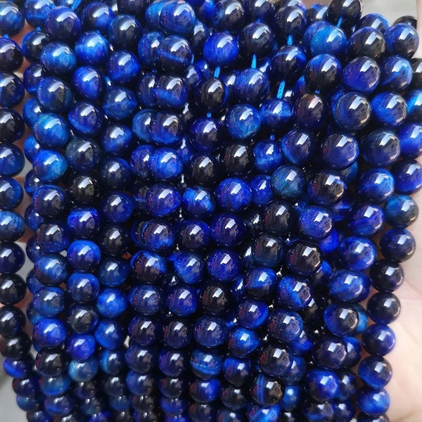 Natural AAAA Green Gold Tigereye Smooth And Round Beads,4mm 6mm 8mm 10mm 12mm 14mm Lapis lazuli Tigereye beads,one strand 15"