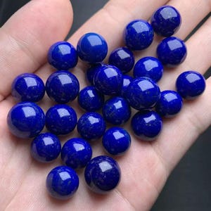 Perles rondes lisses en lapis-lazuli naturel AAAAAAA, 3 mm 4 mm 6 mm 8 mm 10 mm 12 mm Vente en gros de perles de lapis-lazuli, un rang 15&quot;