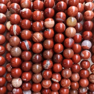 Natural Red Jasper Smooth And Round Beads,4mm 6mm 8mm 10mm 12mm Red Jasper Beads Wholesale Supply,one strand 15&quot;
