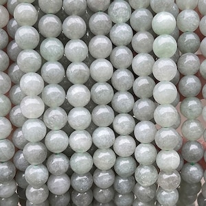Contas redondas lisas de nefrite, 4mm 6mm 8mm 10mm 12mm contas de jade fornecimento por atacado, um fio 15&quot;