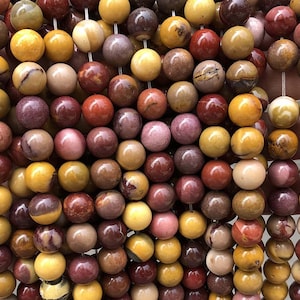 Natural Mookaite Round Beads,4mm 6mm 8mm 10mm 12mm 14mm Mookaite Loose Beads Wholesale Supply,one strand 15"