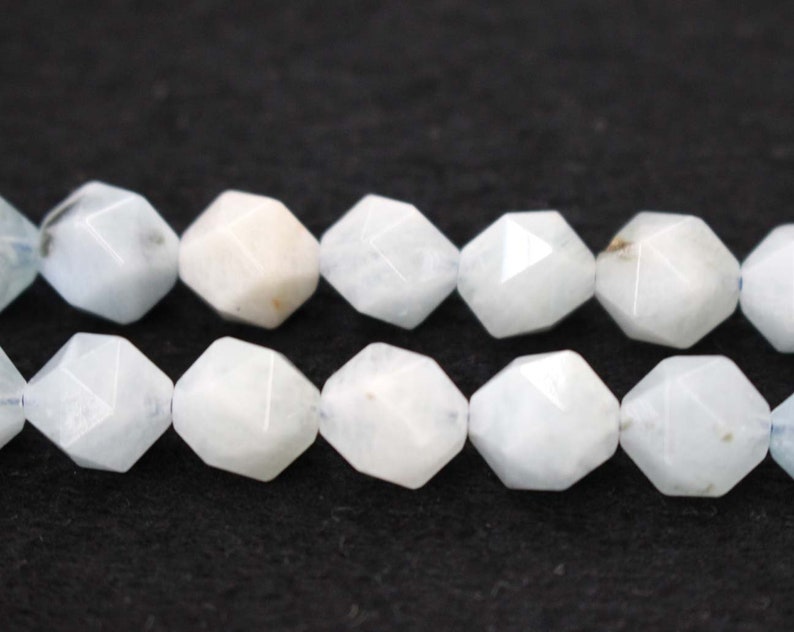Natural Faceted Aquamarine Round Beads,Aquamarine Beads,4mm 6mm 8mm 10mm Natural Faceted Aquamarine Beads,one strand 15