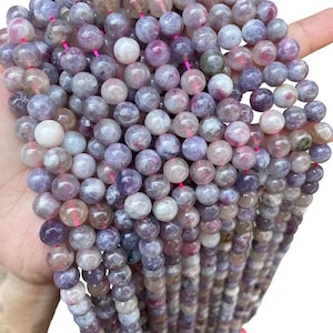 Natural Pink Tourmaline Smooth Round Beads,4mm 6mm 8mm 10mm 12mm Smooth and Round pink tourmaline beads,one strand 15&quot;