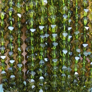Synthetic Faceted Peridot Diamond Beads,Star Cut Faceted beads,6mm 8mm 10mm 12mm Peridot beads,one strand 15"