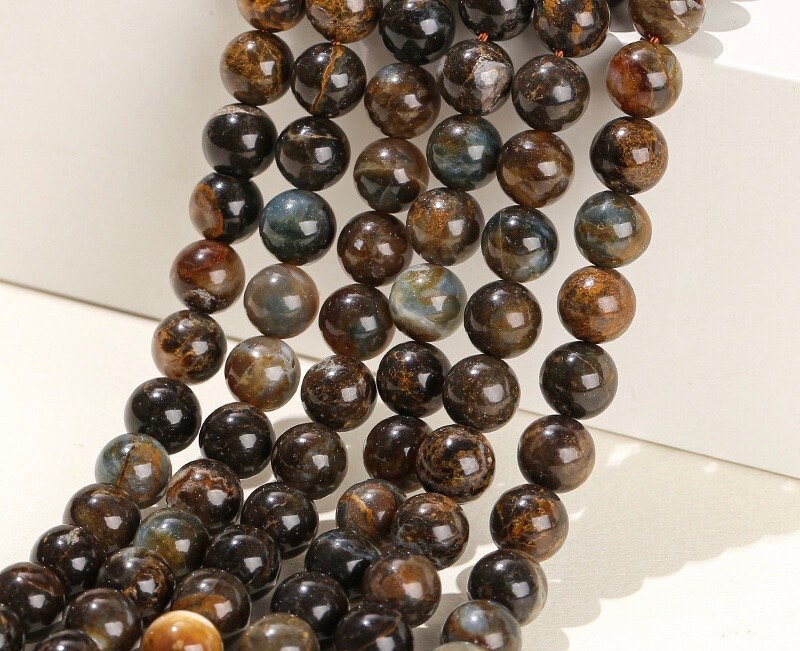 Natural Blue Opal Gemstone Smooth And Round Beads,6mm 8mm 10mm 12mm Blue Opal Beads Wholesale Supply,one strand 15"