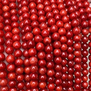 6mm-10mm Red Jade Smooth Round Beads ,one strand 15&quot;,Candy Jade DIY Loose Beads Wholesale Supply