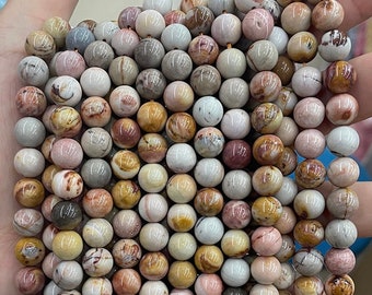 Natural  Agate Round Beads, Agate Beads,6mm 8mm 10mm 12mm Natural beads,one strand 15",Agate Beads