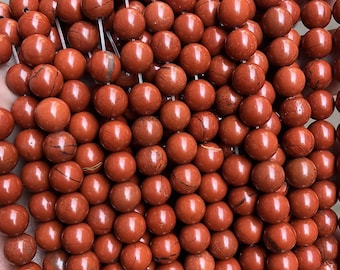 Pulsera De Jaspe Rojo Cuentas De Jaspe De 8 Mm Pulsera De - Etsy España