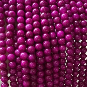 6mm 8mm 10mm Sugilite Jade Smooth Round Beads ,one strand 15&quot;,Purple Jade DIY Loose Beads Wholesale Supply