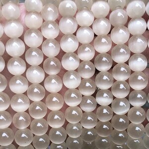 Cat eye Gemstone Smooth Round Beads,4mm 6mm 8mm 10mm 12mm Cat&#39;s eye beads wholesale Supply,one strand 15&quot;