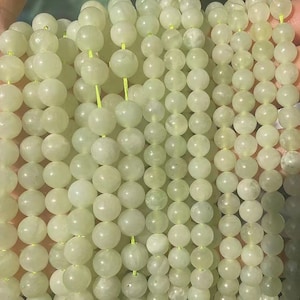 4mm 6mm 8mm 10mm 12mm natural novo jade contas redondas suaves, um fio 15 &quot;, contas de jade fornecimento por atacado