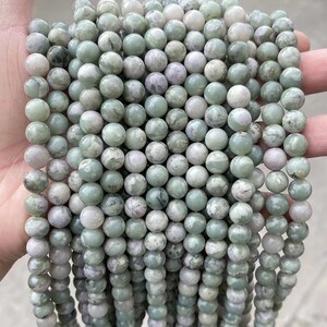 Contas redondas suaves de jade natural 4mm-12mm fornecimento por atacado, um fio 15&quot;, contas de jade naturais