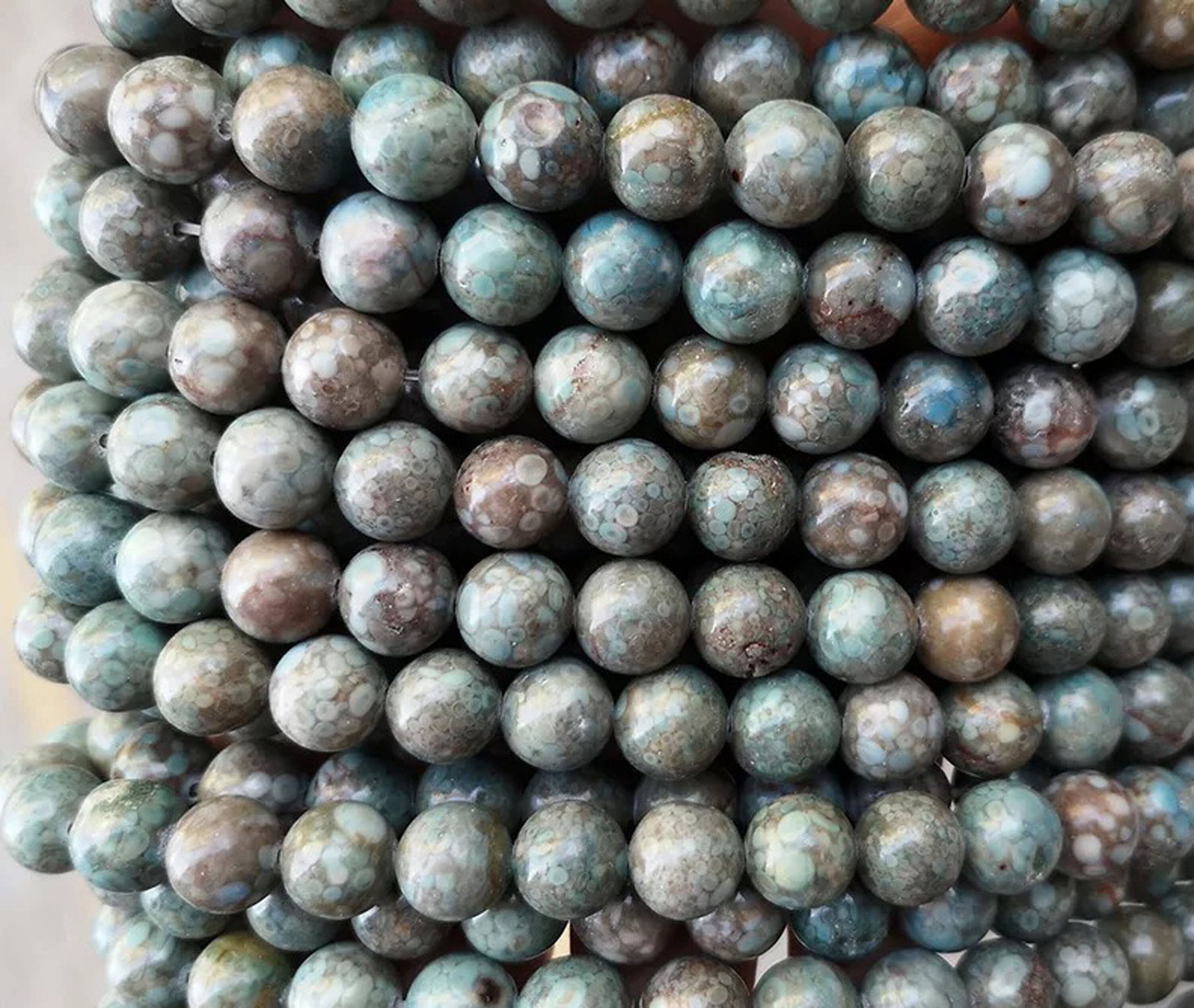 Natural Maifanite Stone Smooth Round Beads4mm 6mm 8mm 10mm Etsy