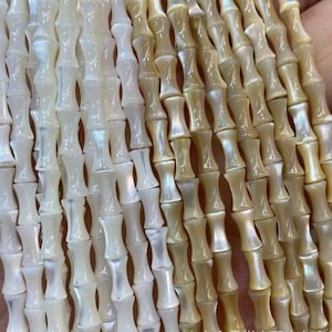 Natural Bamboo Tube Shell beads,About 4x7mm Bamboo Shells Nugget Beads,one strand 15&quot;