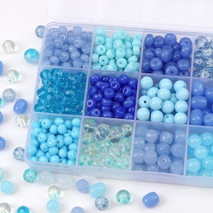 Blue glass smooth round loose beads,glass rondelle beads,wheel glass beads,handmade diy beaded bracelet necklace beads accessories,40 beads