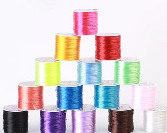 多色弾性ナイロン糸 0.8mm 10巻 - Etsy 日本