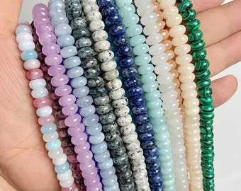 5x8mm Jade Rondelle Beads,Abacus Jade Beads,Whell Beads,Flat Beads, Spacer Beads Wholesale Supply,one strand 15",Rondelle beads