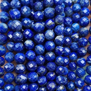 Natural AA LapisLázuli Cuentas redondas lisas, 4 mm 6 mm 8 mm 10 mm 12 mm Lapislázuli Perlas suministro al por mayor, una hebra 15 "