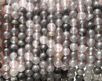 Natural Quartz Round Beads,4mm 6mm 8mm 10mm 12mm 14mm Crystal Quartz Beads Wholesale Supply,one strand 15"