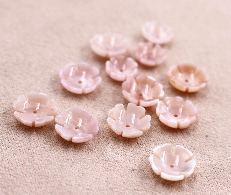 Natural MOP Pink Shell Carving Flower Beads,Carving Shell Flower,Pink Shell Flower Beads,Shell Flowers