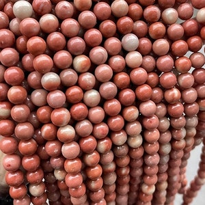 Contas redondas lisas de jade natural, um fio de 15&quot;, contas de jade doce fornecimento por atacado