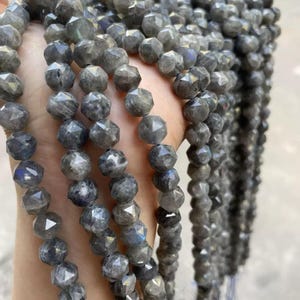 Natural Faceted Labradorite Round Beads,Labradorite Beads,6mm 8mm 10mm  Natural beads,one strand 15&quot;,Labradorite beads