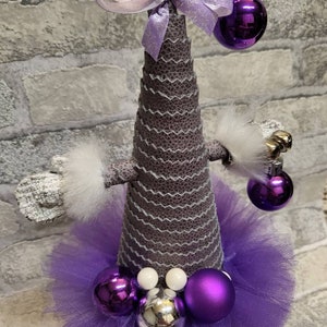Tabletop mantlepiece ballerina decoration real italian  leather and fabric  christmas tree with boots