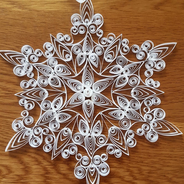 Quilled Snowflake - Etsy