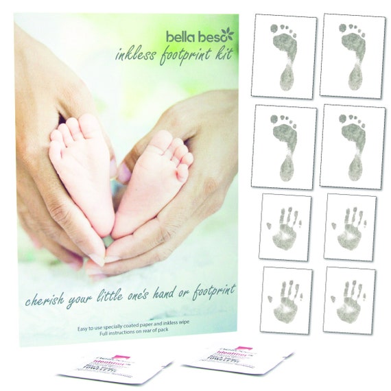 inkless baby hand and footprint kit with frame