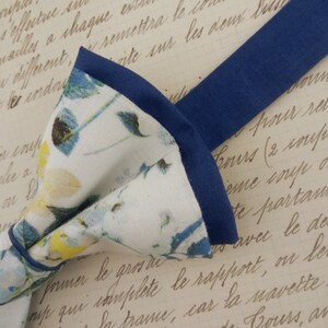 Papillon blu con fiori, adulto e/o bambino, gemelli immagine 3