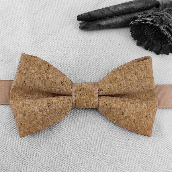 Noeud papillon Terracotta avec soupçon de liège
