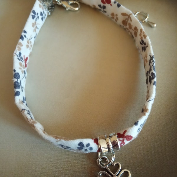 Bracelet Liberty trèfle porte-bonheur - Personnalisable