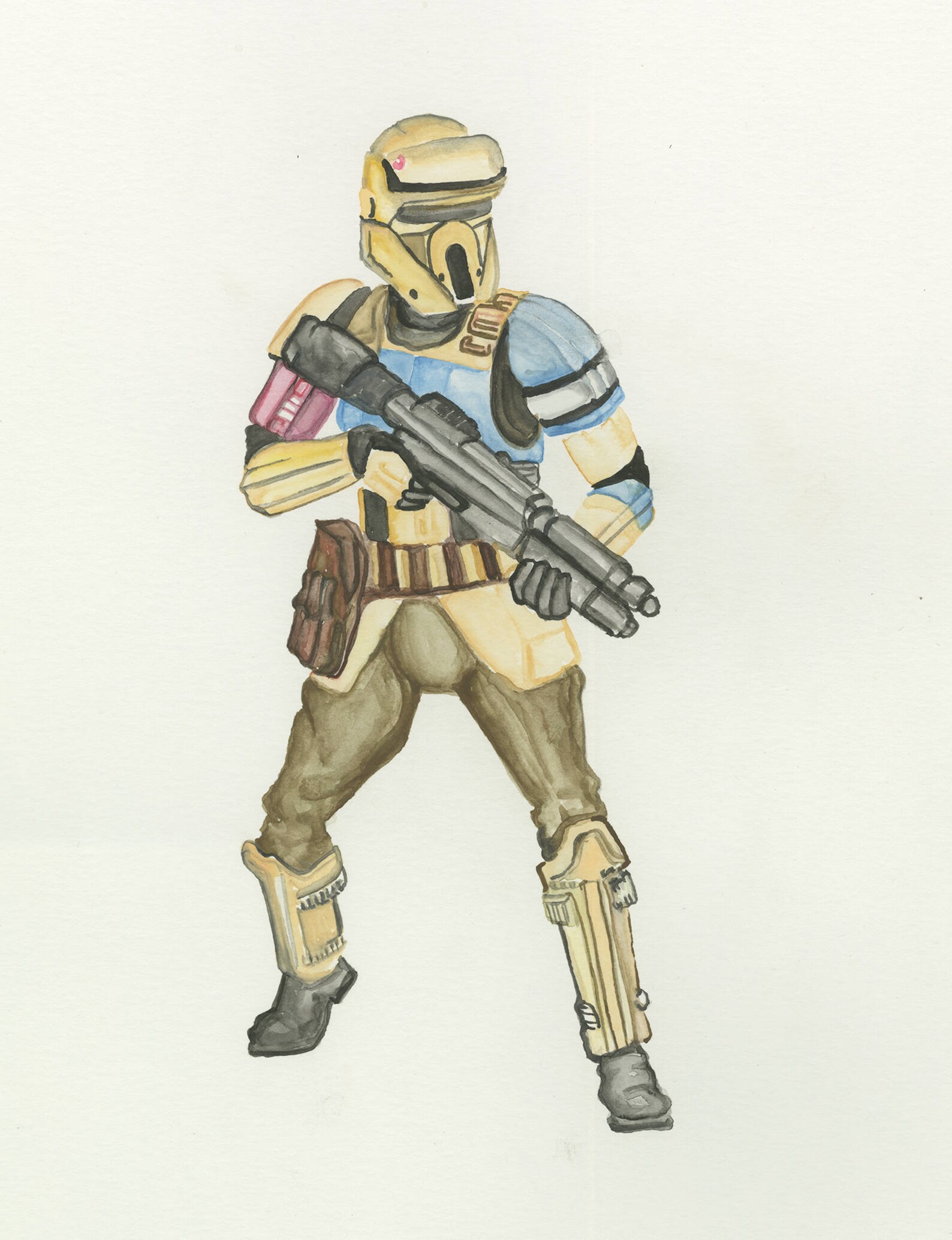 Shore Trooper 9 x 12 Art Print creado por: Mollie Roth | Etsy