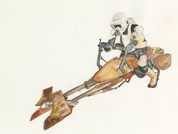 scout trooper and speeder bike
