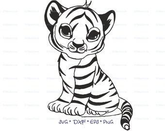 Download Tiger Cub Svg Etsy