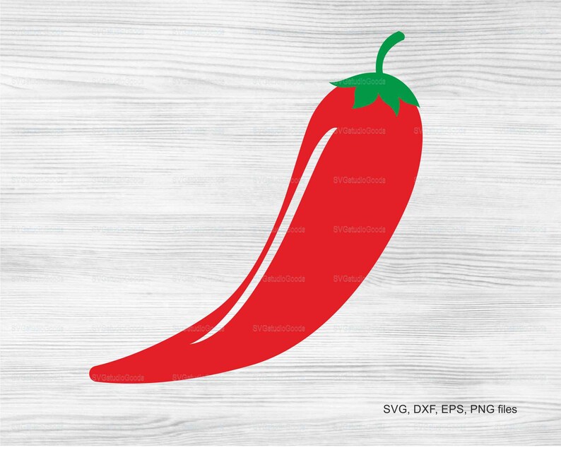 Chili pepper SVG Chili pepper clipart Eps Dxf Png Pdf | Etsy