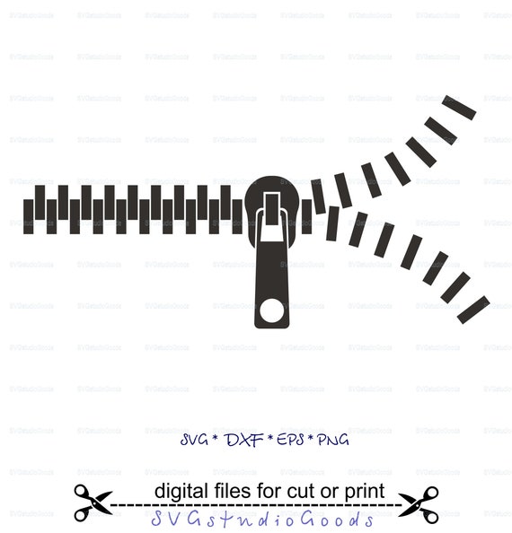 Download Zipper Svg Zipper Files For Cricut Eps Dxf Png Pdf Etsy